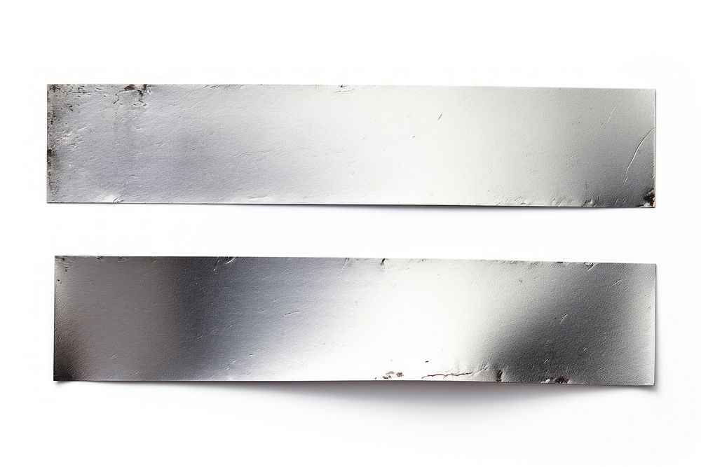 Aluminium adhesive strip white background rectangle letterbox.