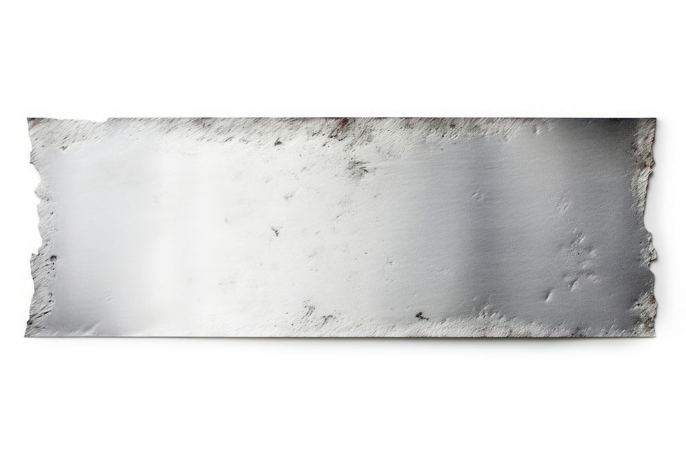 Aluminium adhesive strip backgrounds rough white background.