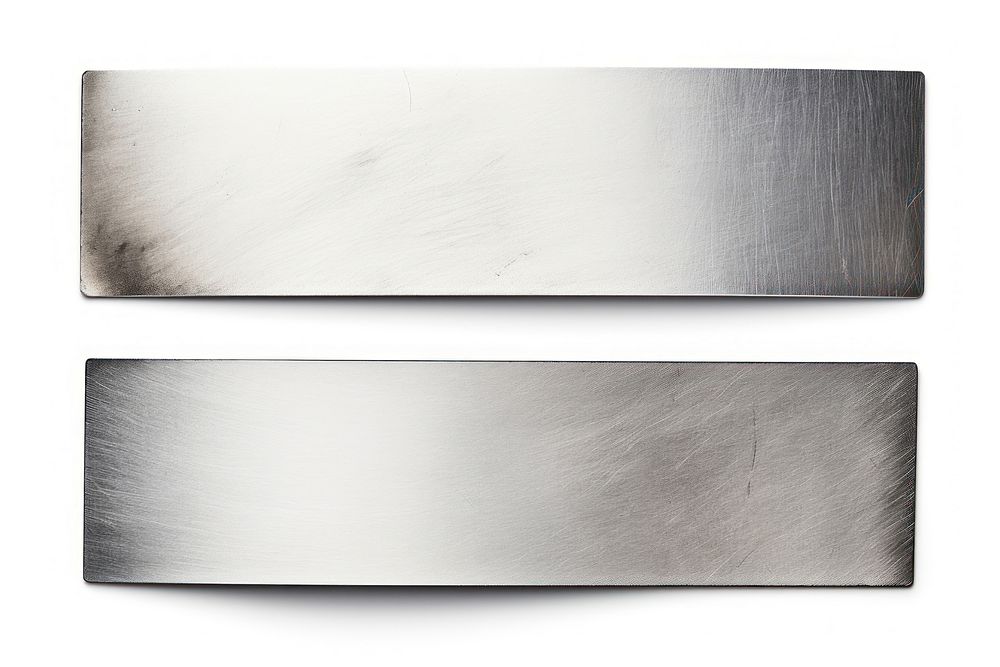 Aluminium adhesive strip white background accessories rectangle.