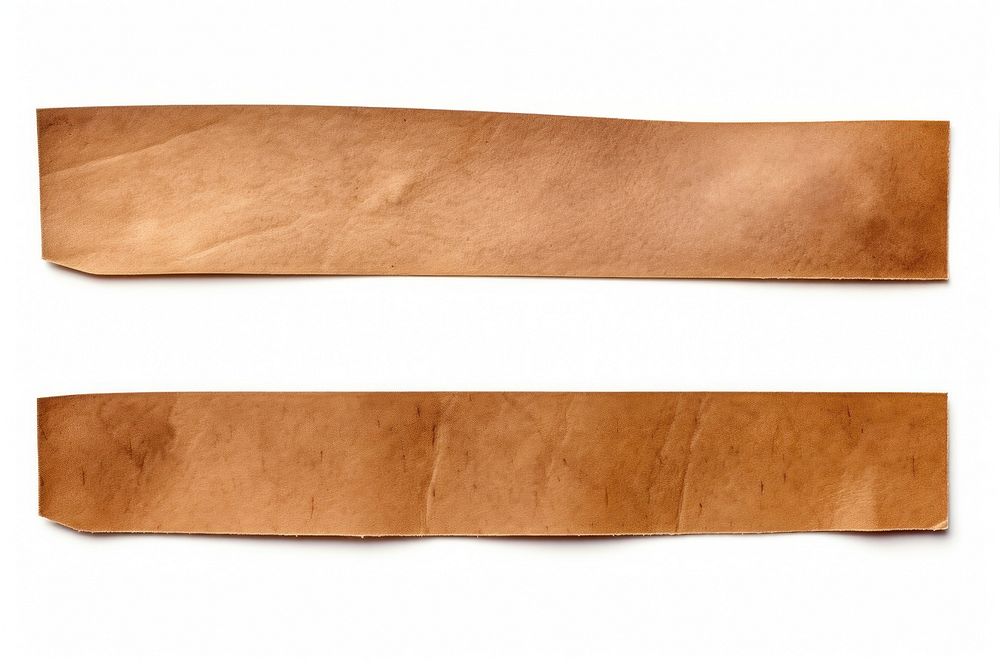 PNG Brown adhesive strip paper wood white background.