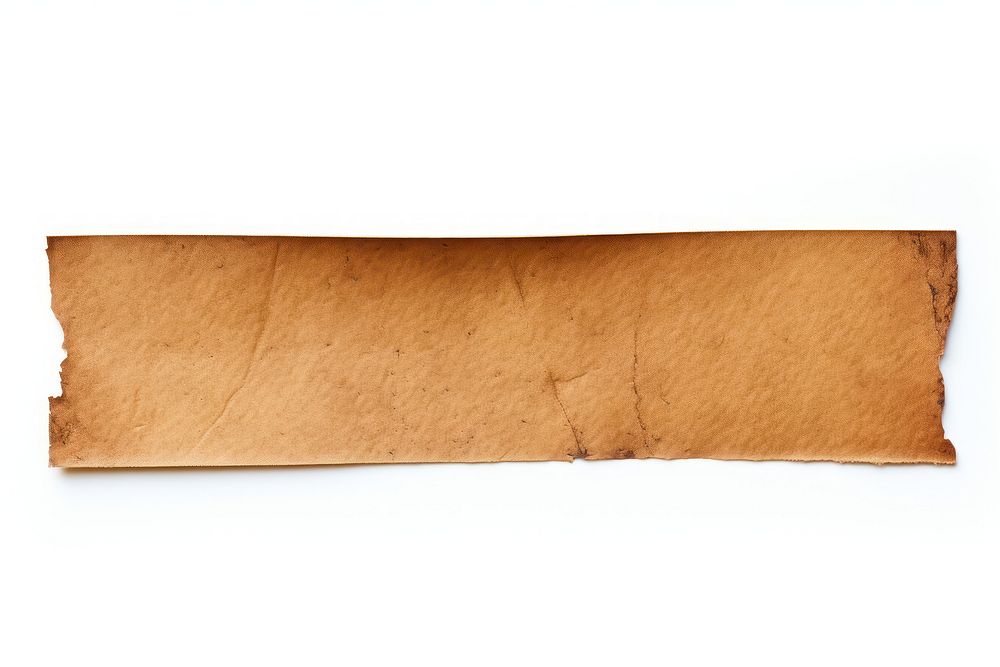 PNG Brown adhesive strip rough paper white background.