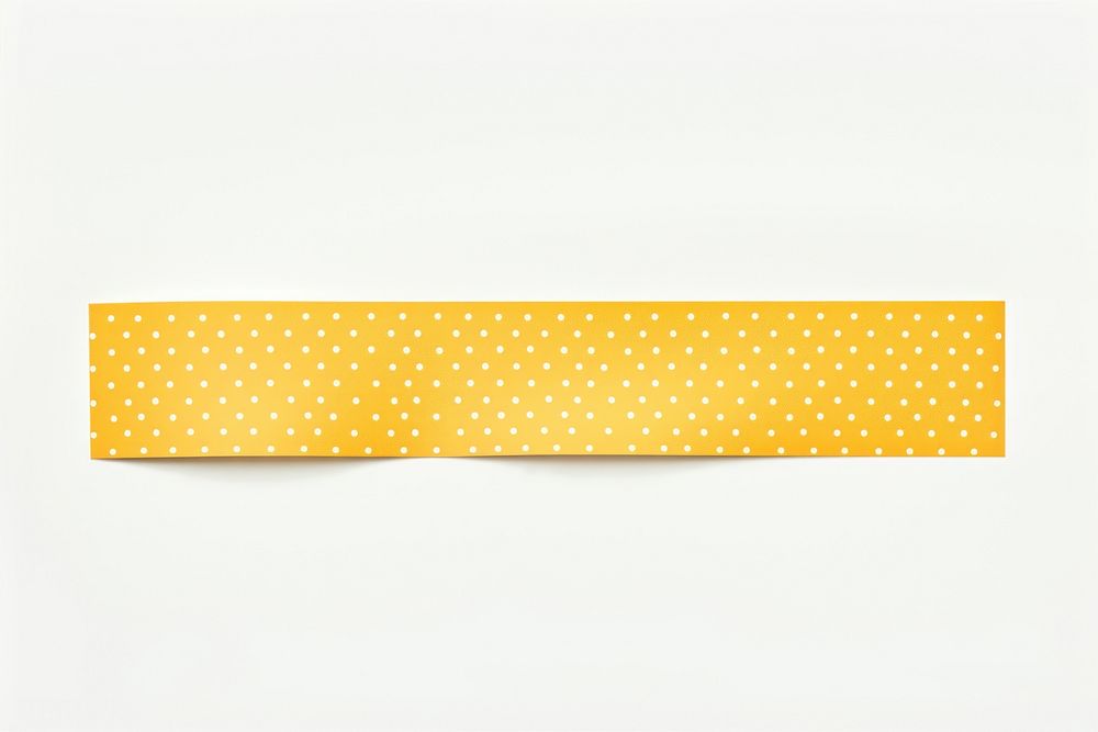 Dot pattern adhesive strip white background rectangle spotted.