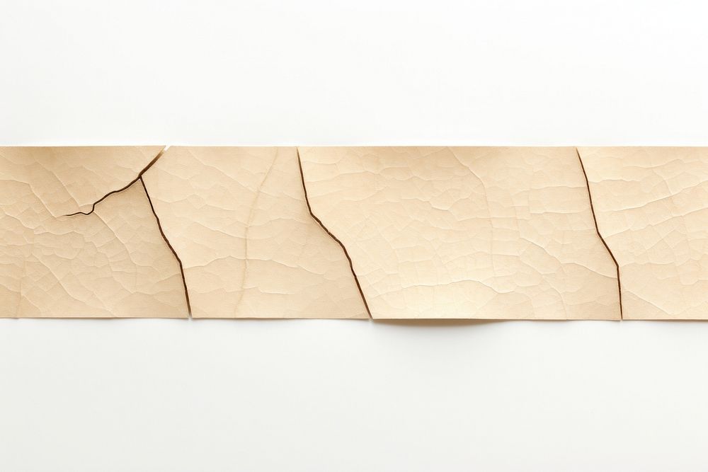 Line geometric adhesive strip plywood paper leaf.