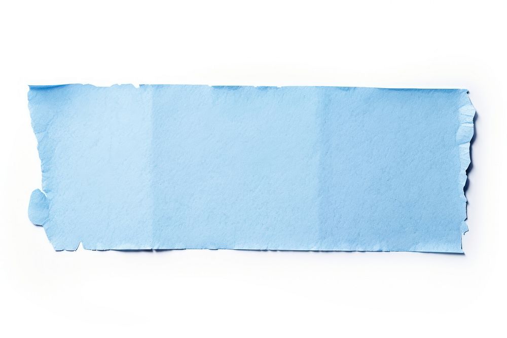Light blue adhesive strip backgrounds rough paper.