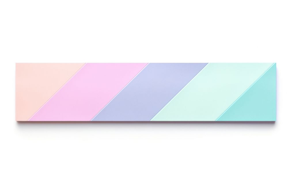 Pastel geometric adhesive strip white background architecture rectangle.