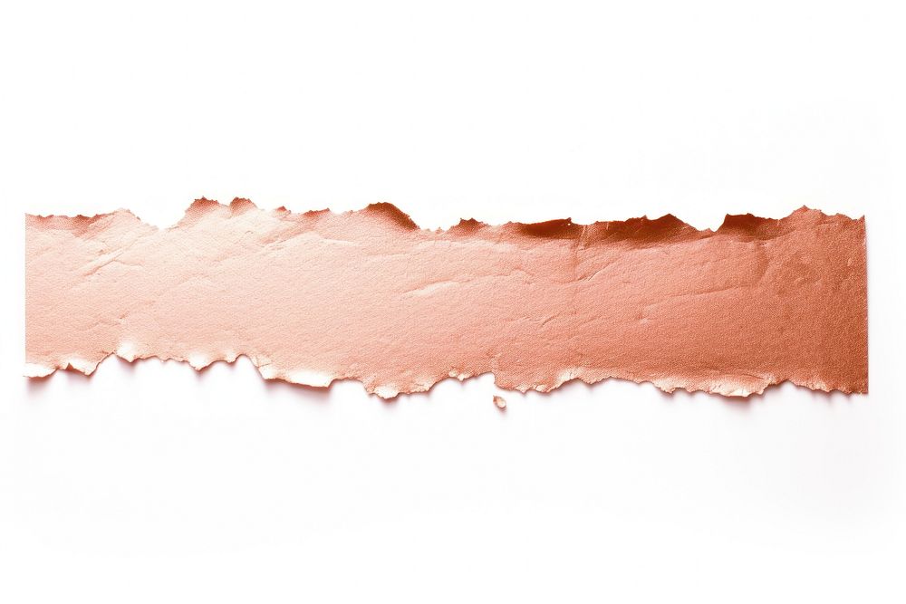 Rose gold adhesive strip backgrounds cosmetics white background.