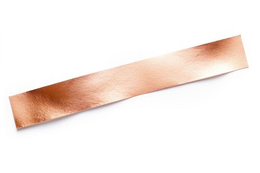 Rose gold adhesive strip white background accessories rectangle.