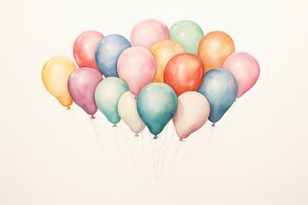 Balloons anniversary celebration creativity.