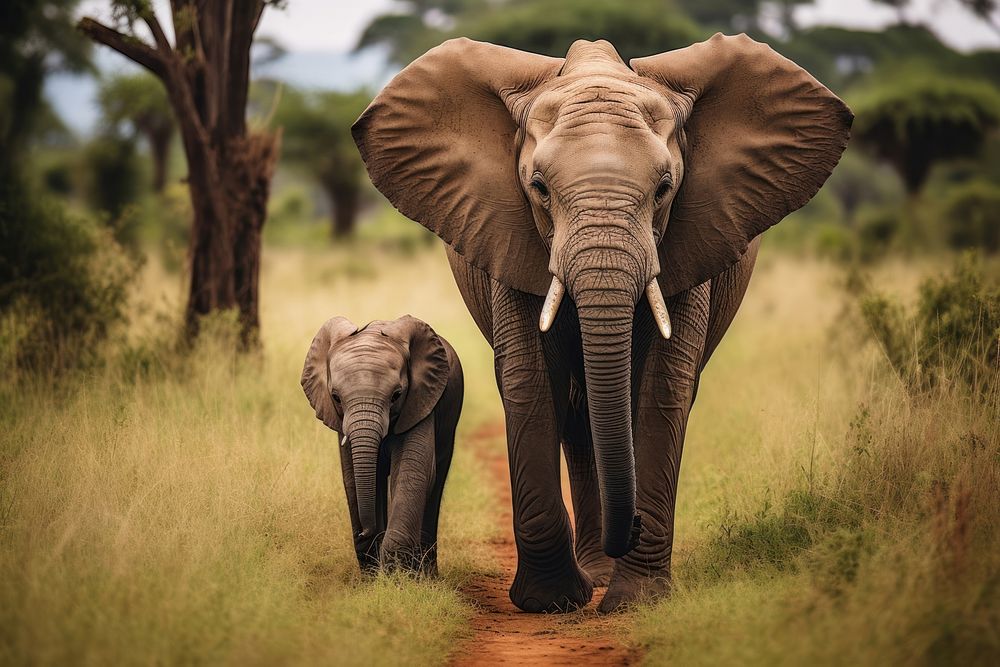 Elephant baby elephant wildlife outdoors | Premium Photo - rawpixel