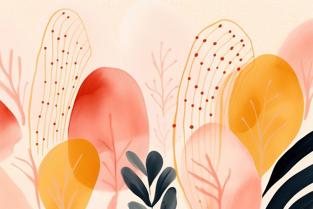 Botanical abstract shape backgrounds pattern plant.