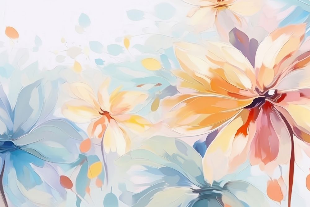 Flowers abstract shape background backgrounds painting pattern.