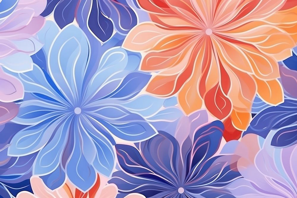Flowers abstract shape background backgrounds pattern art.