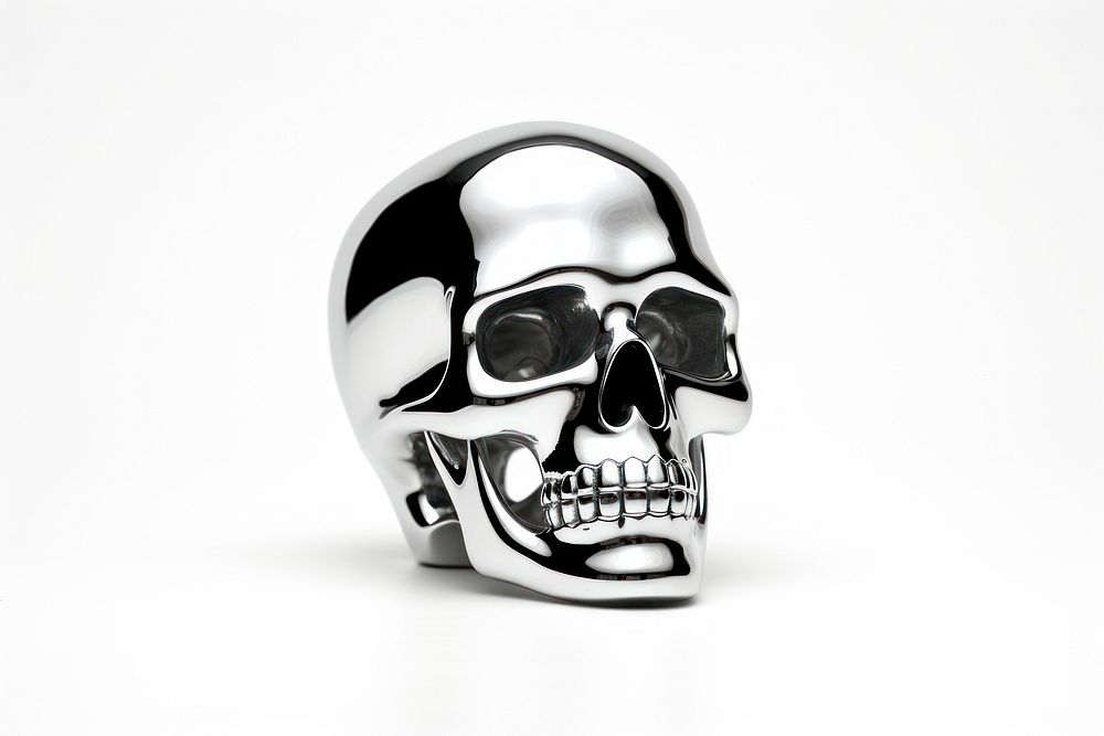 A skull white background accessories accessory.