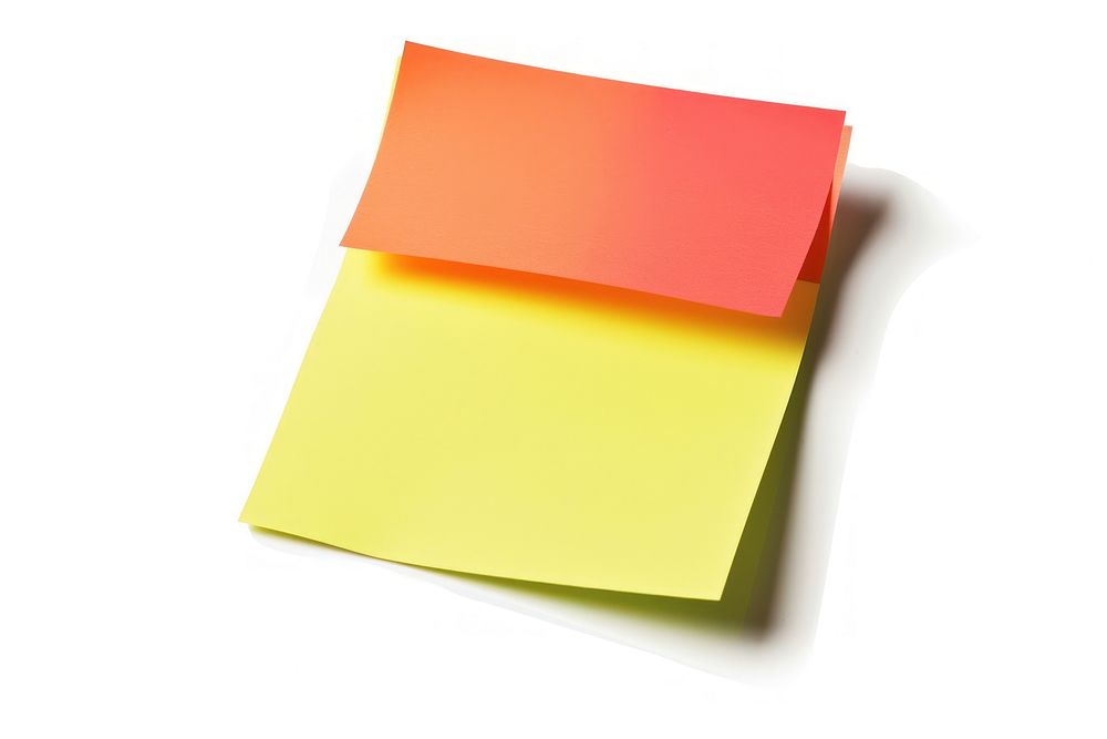 Blank sticky post it note white background simplicity rectangle.