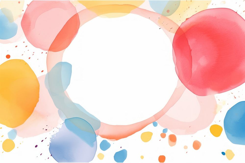 Circle abstract shape backgrounds balloon paint.