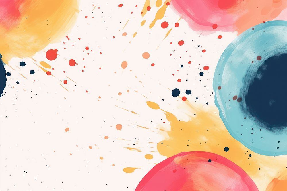Circle abstract shape backgrounds painting splattered.