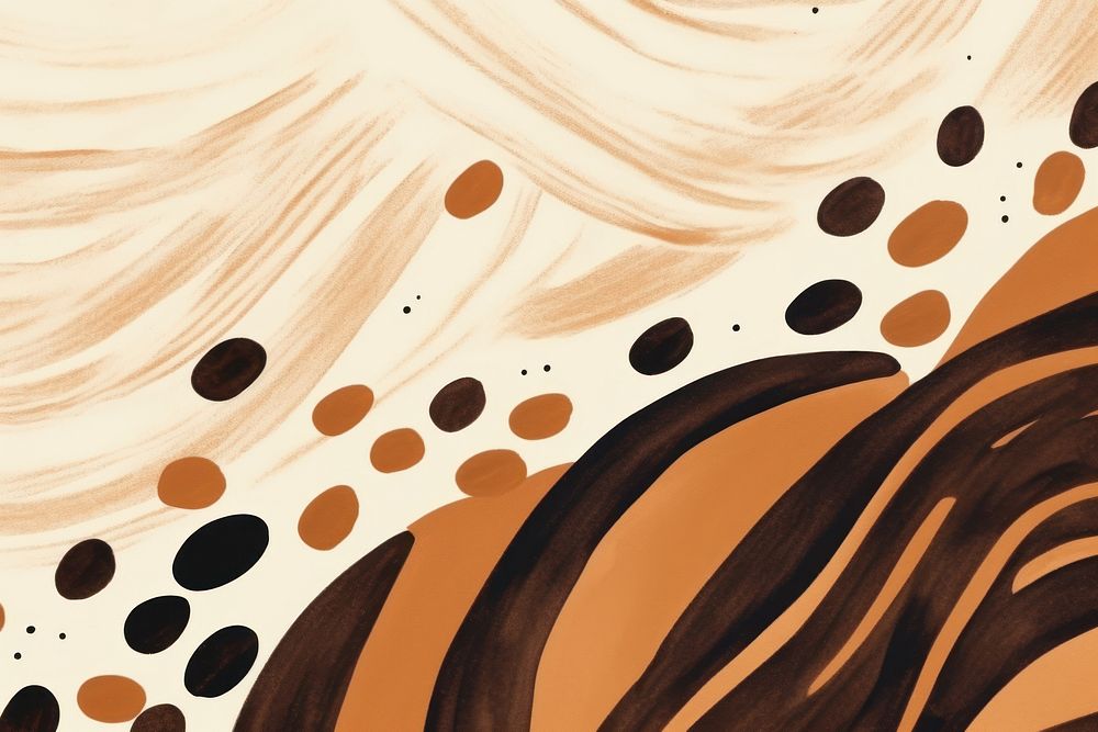 Coffee beans abstract shape backgrounds pattern line.