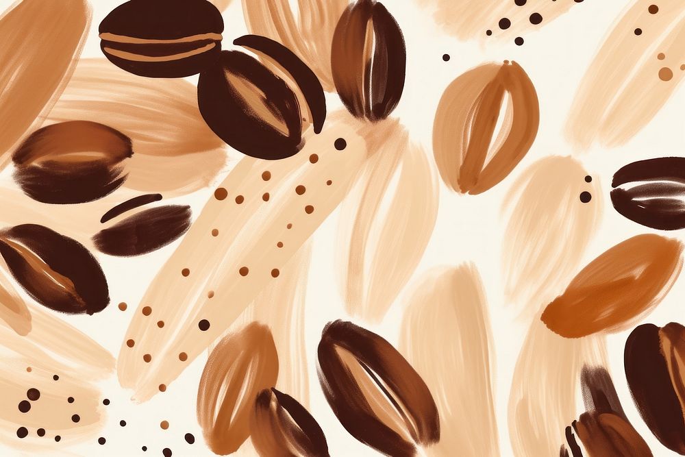 Coffee beans abstract shape backgrounds seed vegetable.