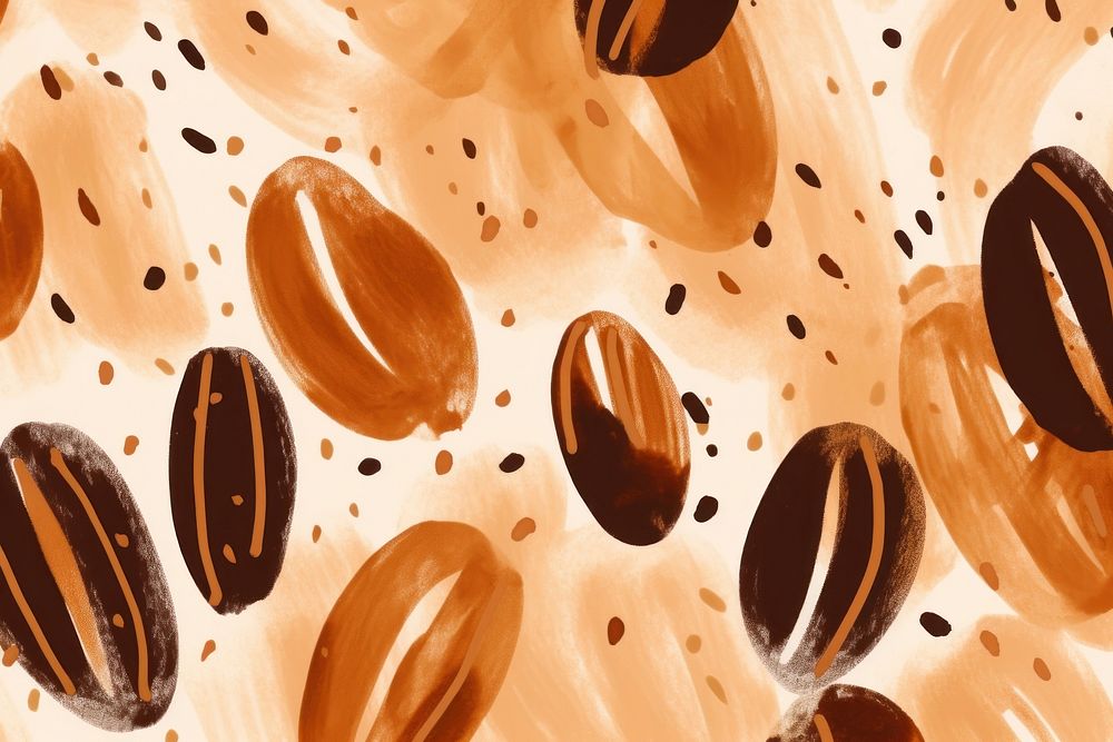 Coffee beans abstract shape backgrounds food magnification.