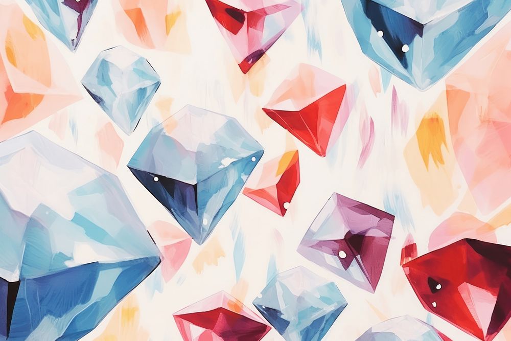 Diamonds abstract shape backgrounds crystal art.