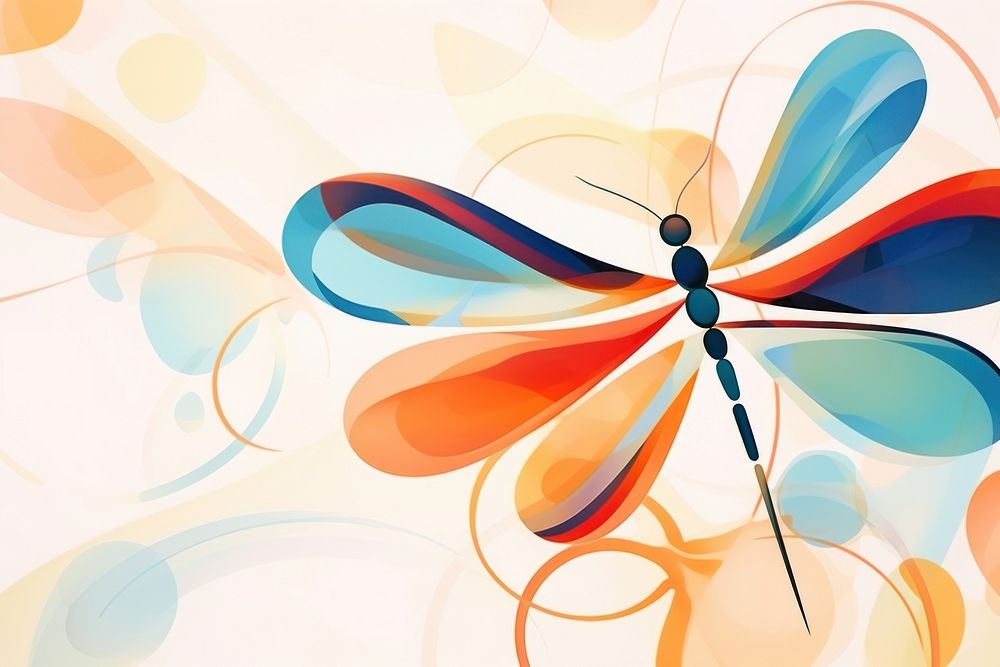 Dragonfly abstract shape backgrounds pattern insect.