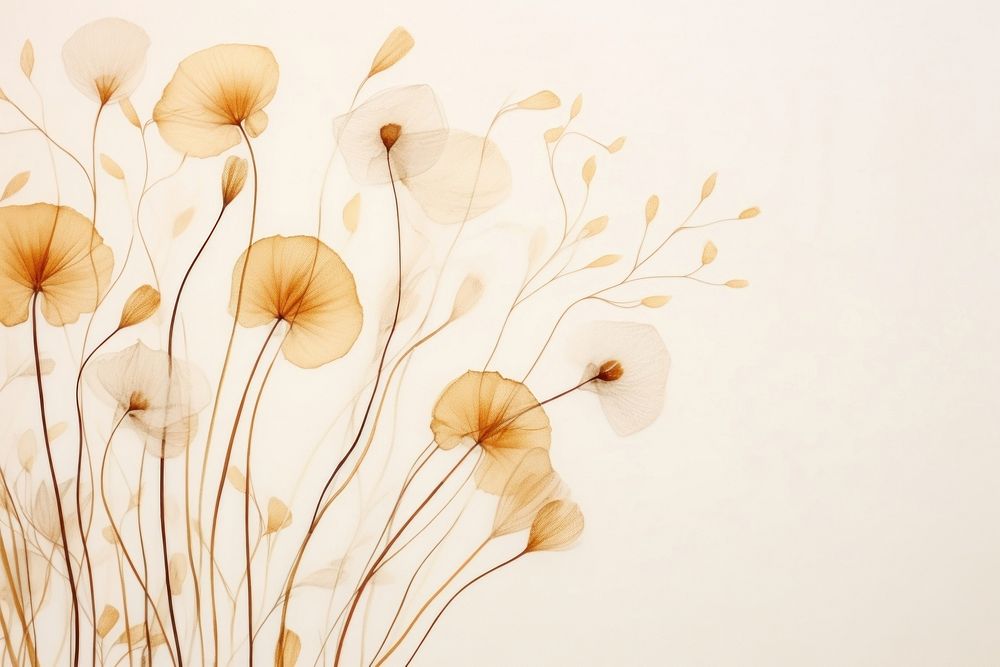 Dried flowers abstract shape backgrounds wallpaper pattern.
