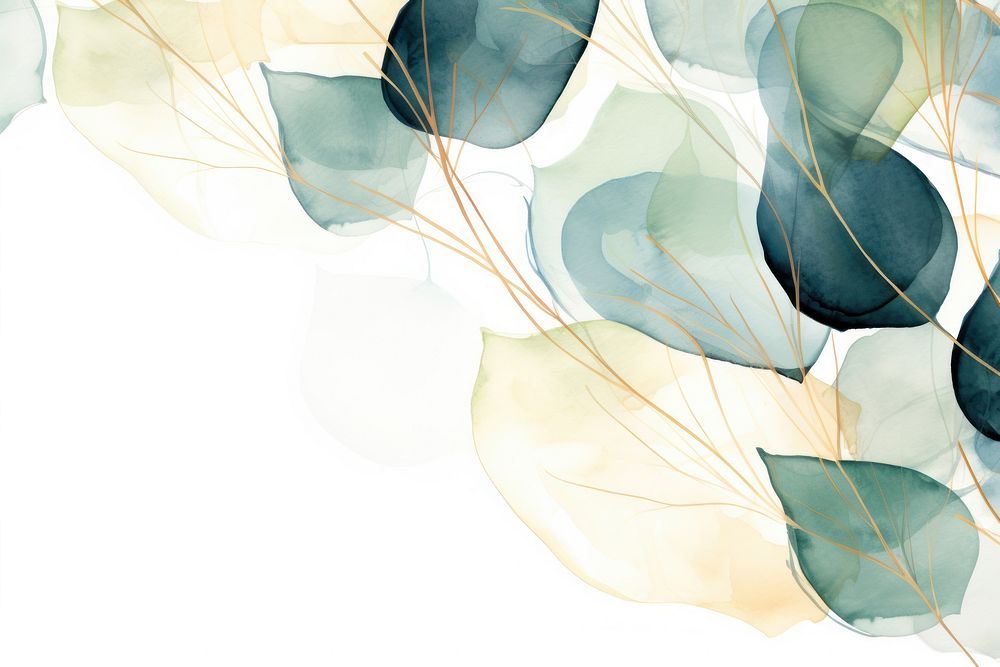 Eucalyptus leaves abstract shape backgrounds pattern line.