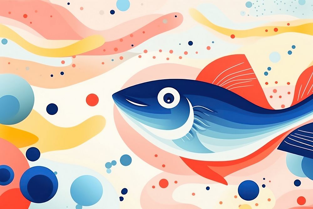 Fish abstract shape backgrounds pattern animal.