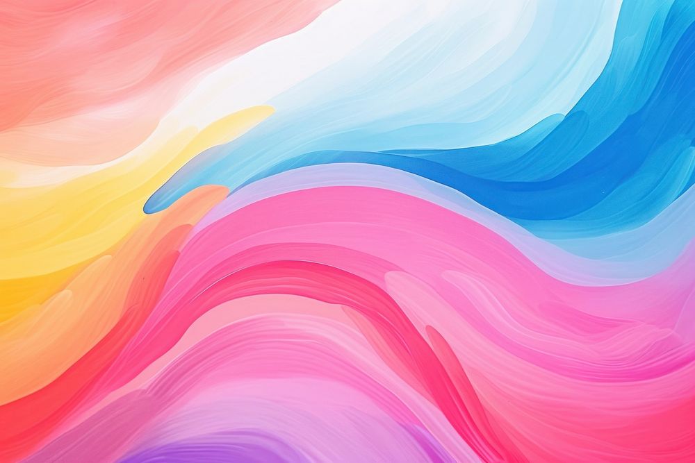 Rainbow abstract shape backgrounds paint line.
