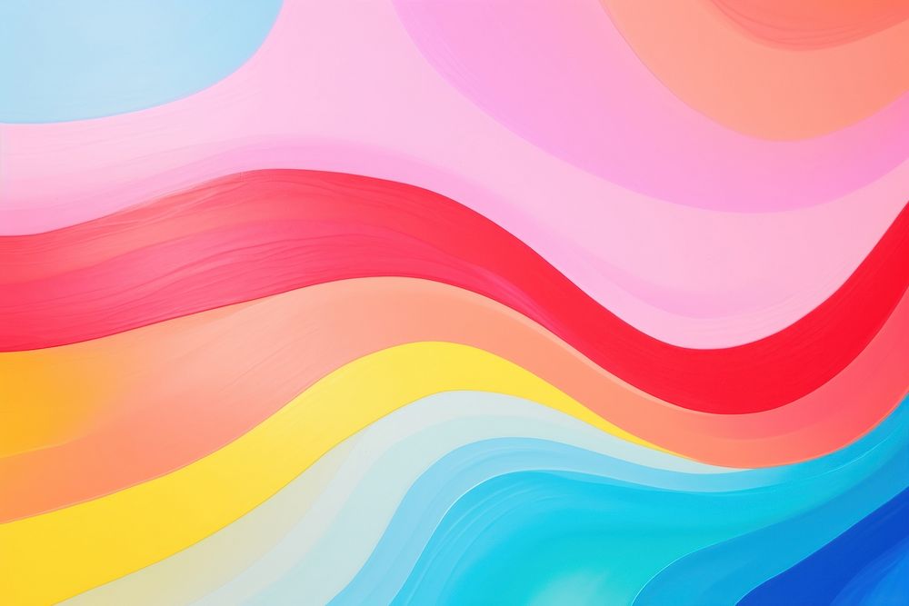 Rainbow abstract shape backgrounds pattern paint.