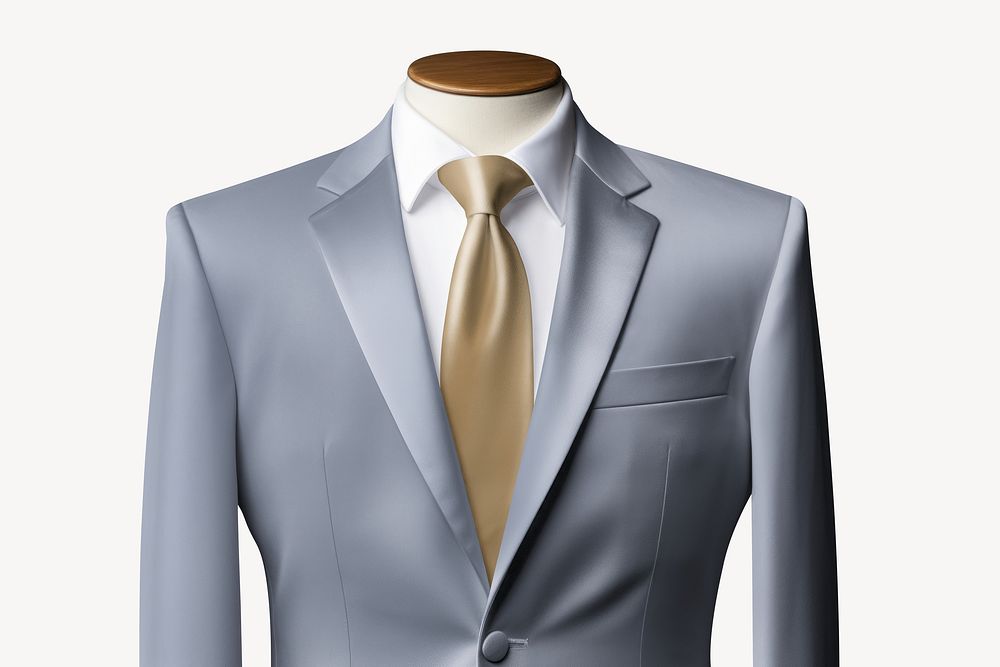 Men's suit mockup, fashion apparel psd