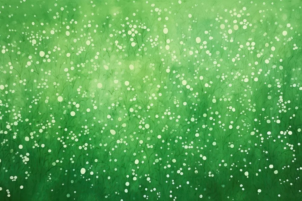 Cute simple abstract white specks on green background backgrounds outdoors plant.