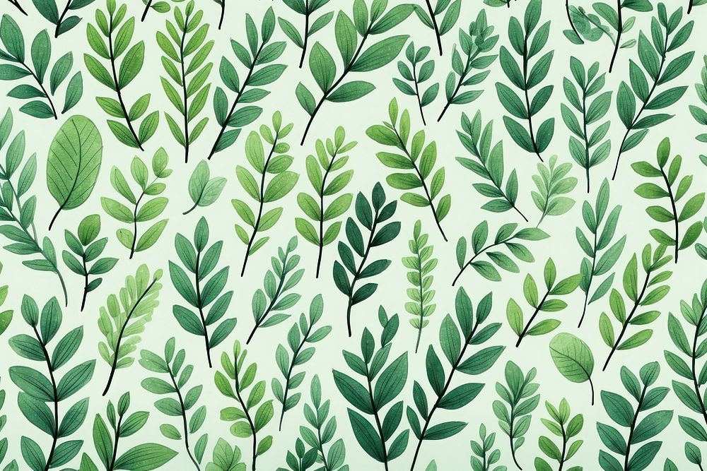 Cute simple leafy green background backgrounds pattern plant.