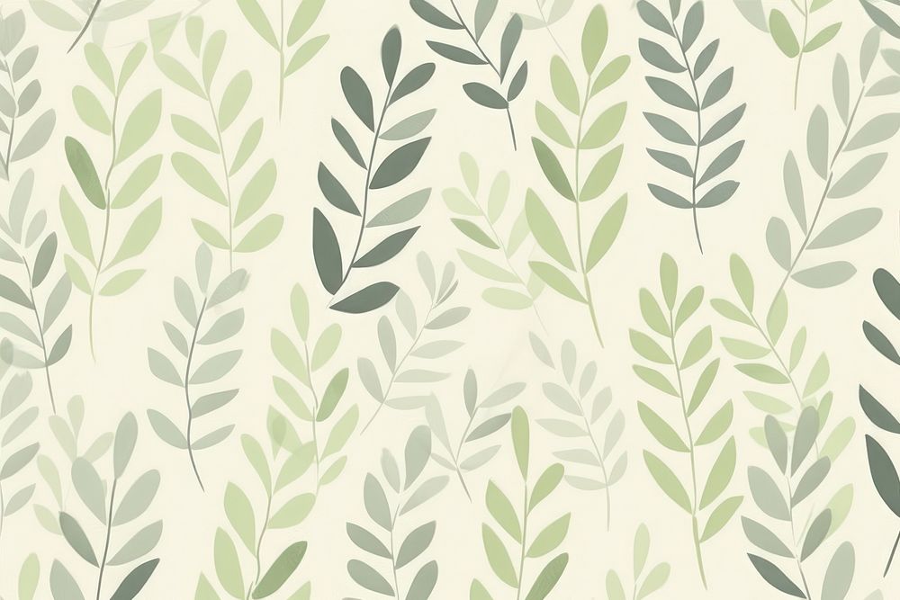 Cute simple leafy pastel green background backgrounds pattern repetition.