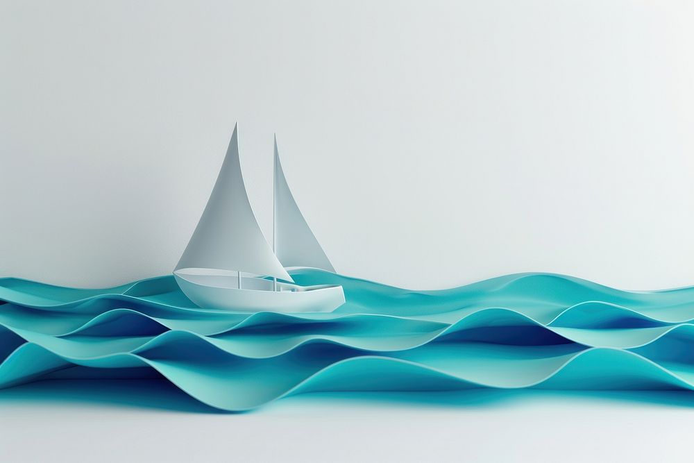 Sea sailboat vehicle nature.