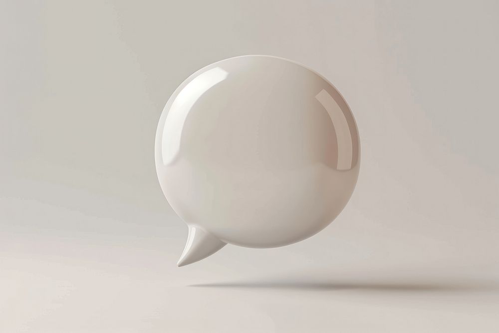 Speech bubble white simplicity technology.