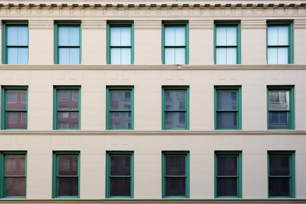 American classic building wall architecture facade window.