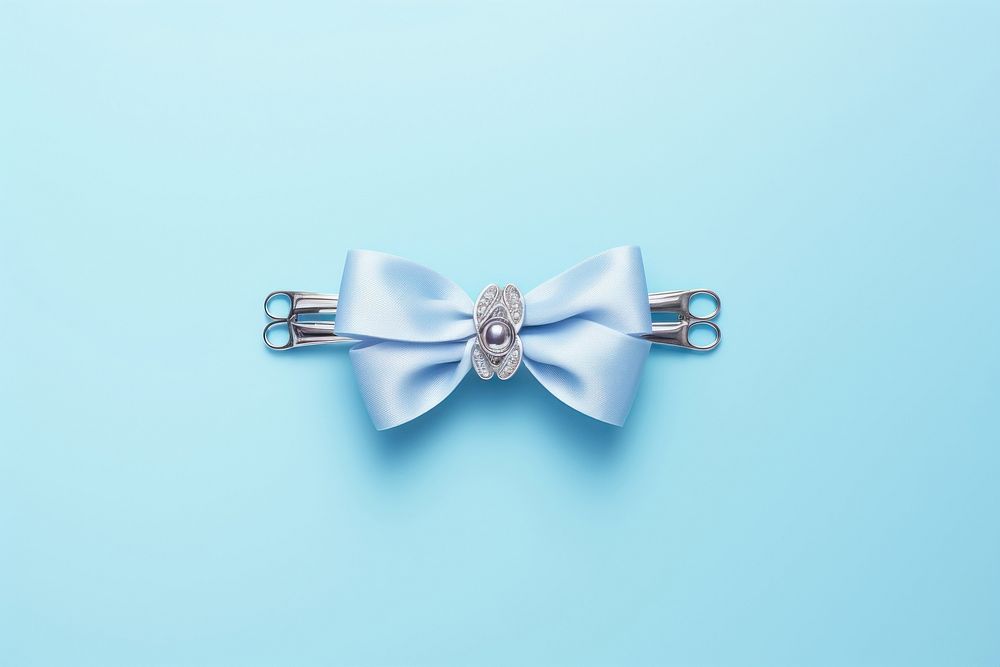 Hair clip jewelry blue celebration.