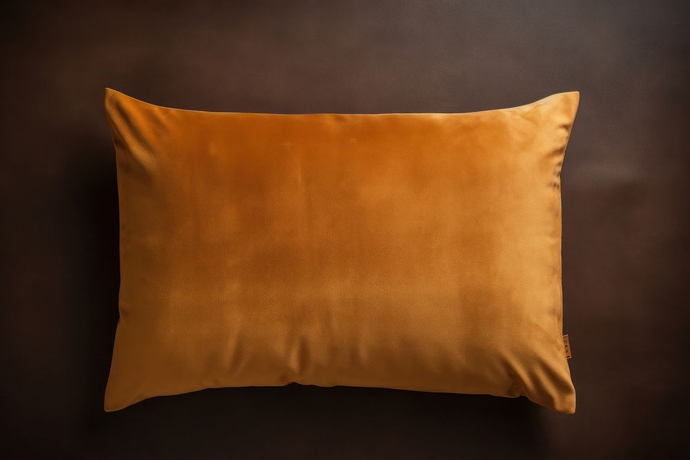 Velvet cushion pillow brown furniture darkness.