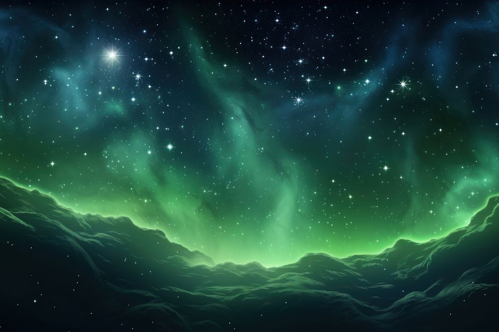 Green milkway in space background backgrounds nature night.