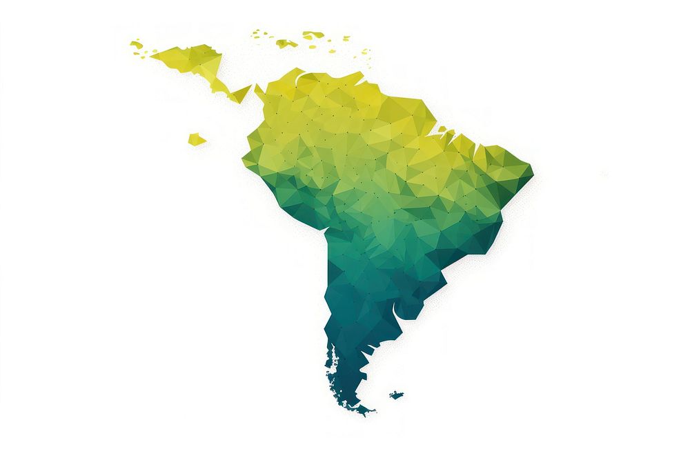 Map of Brazil map white background topography.