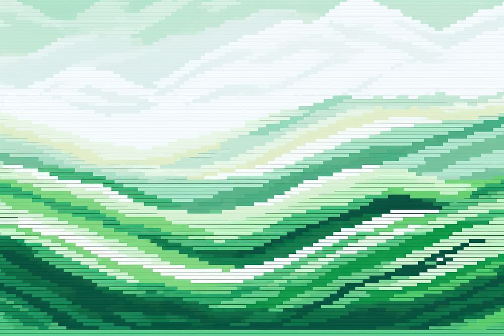 Cross stitch green plains backgrounds graphics pattern.