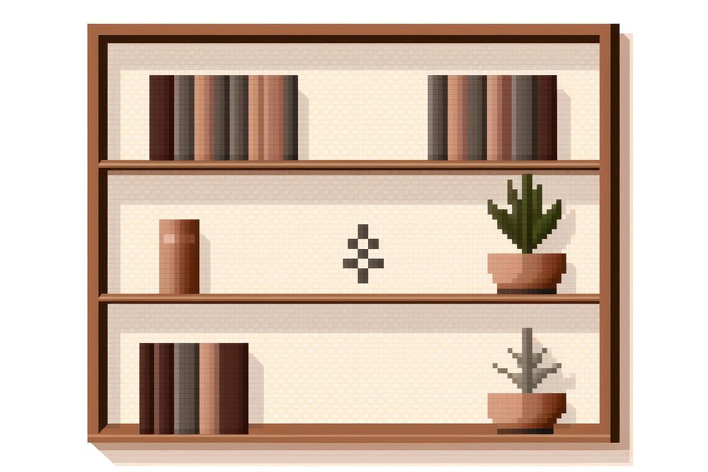 Cross stitch book shelf furniture bookshelf.