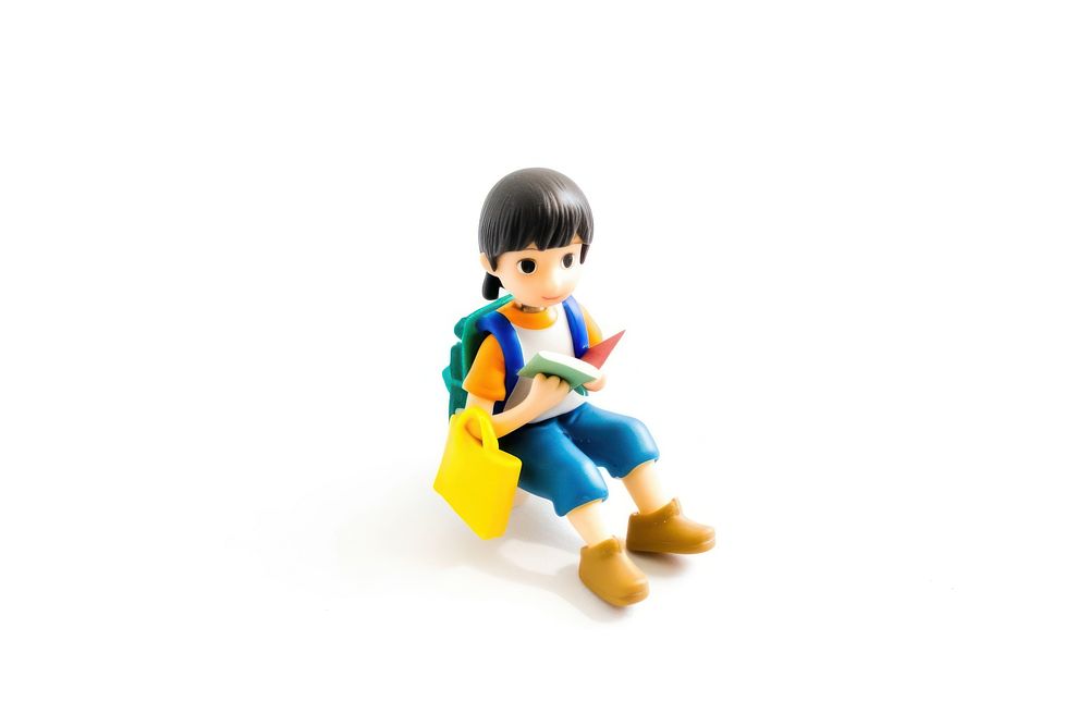Elementary student figurine doll toy.