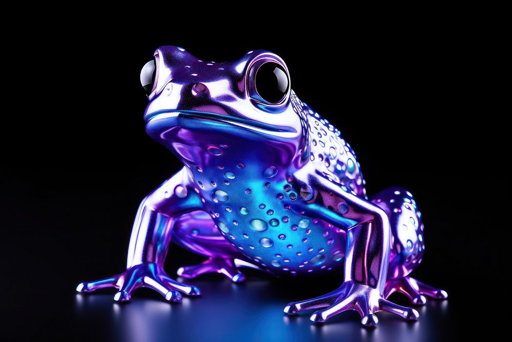 Cute frog amphibian wildlife animal.