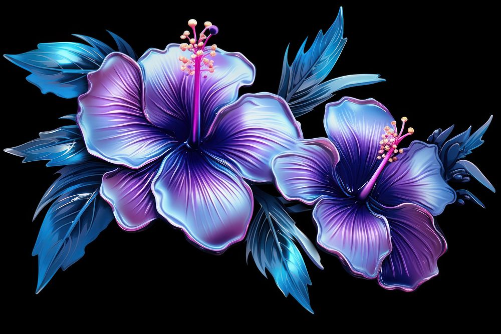 Hisbiscus hibiscus flower violet.