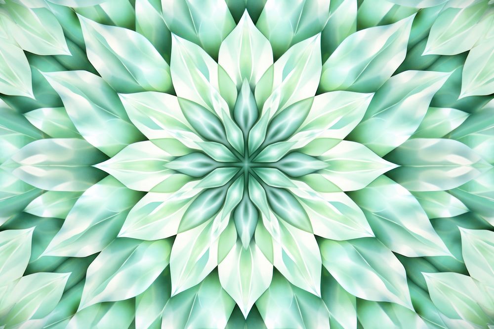 Pastel green kaleidoscope background backgrounds pattern plant.