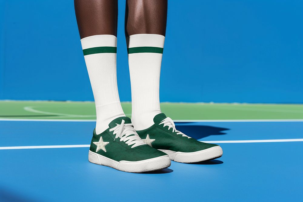 Men's green sneakers