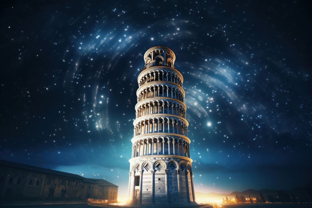 Tower of Pisa architecture building landmark.