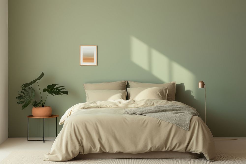 A minimal bedroom furniture cushion pillow.
